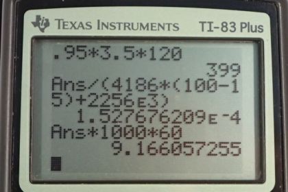 OpenStax College Physics, Chapter 20, Problem 59 (PE) calculator screenshot 1