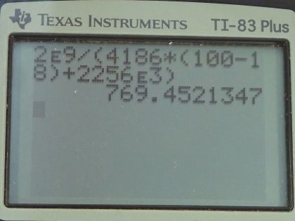 OpenStax College Physics, Chapter 20, Problem 60 (PE) calculator screenshot 2
