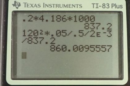 OpenStax College Physics, Chapter 20, Problem 93 (PE) calculator screenshot 1