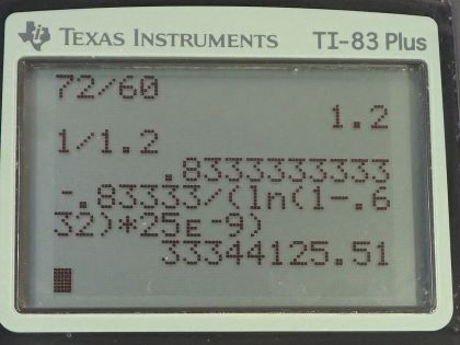 OpenStax College Physics, Chapter 21, Problem 64 (PE) calculator screenshot 1