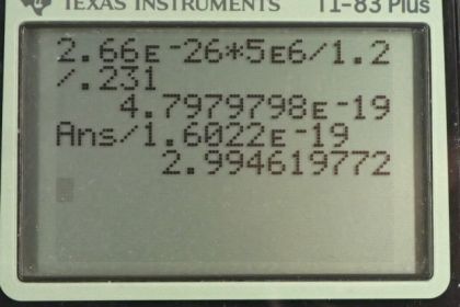 OpenStax College Physics, Chapter 22, Problem 15 (PE) calculator screenshot 1