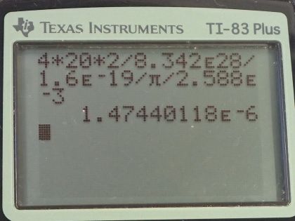 OpenStax College Physics, Chapter 22, Problem 28 (PE) calculator screenshot 1