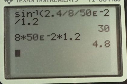 OpenStax College Physics, Chapter 22, Problem 39 (PE) calculator screenshot 1
