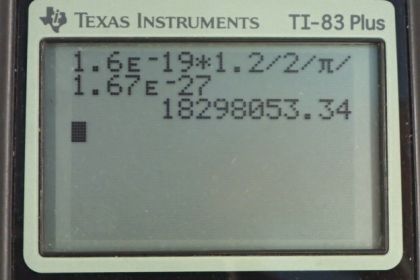 OpenStax College Physics, Chapter 22, Problem 81 (PE) calculator screenshot 1