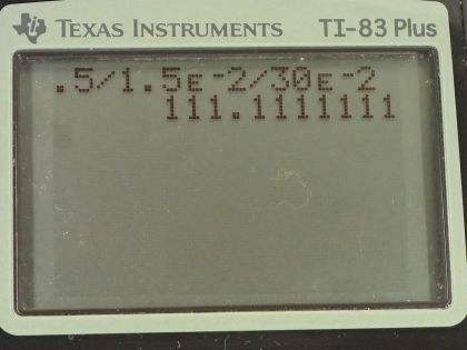 OpenStax College Physics, Chapter 22, Problem 88 (PE) calculator screenshot 1