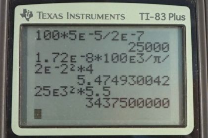 OpenStax College Physics, Chapter 22, Problem 89 (PE) calculator screenshot 1