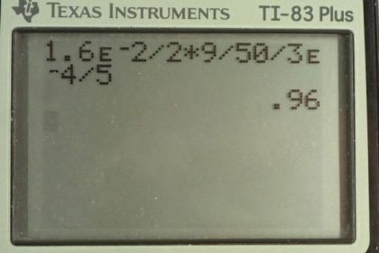 OpenStax College Physics, Chapter 23, Problem 33 (PE) calculator screenshot 2
