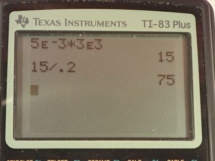 OpenStax College Physics, Chapter 23, Problem 54 (PE) calculator screenshot 1