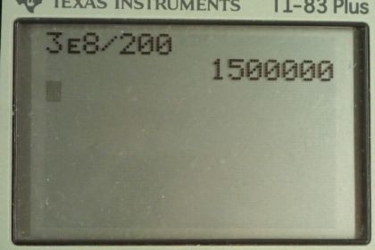 OpenStax College Physics, Chapter 24, Problem 21 (PE) calculator screenshot 1
