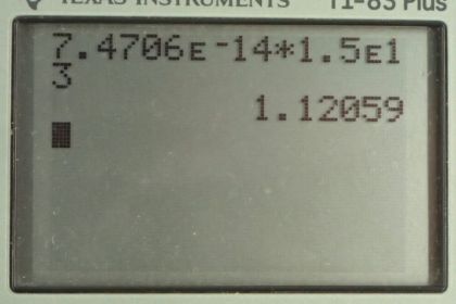 OpenStax College Physics, Chapter 24, Problem 35 (PE) calculator screenshot 2
