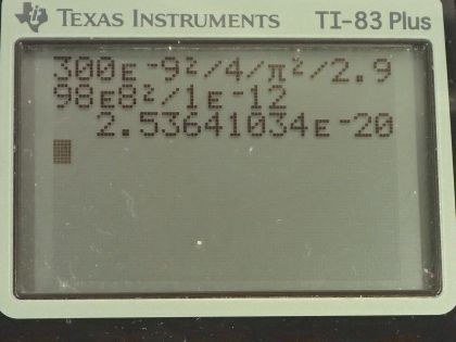 OpenStax College Physics, Chapter 24, Problem 50 (PE) calculator screenshot 1