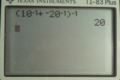 OpenStax College Physics, Chapter 25, Problem 19 (AP) calculator screenshot 1