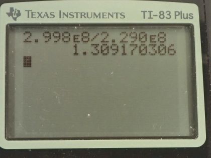 OpenStax College Physics, Chapter 25, Problem 8 (PE) calculator screenshot 1
