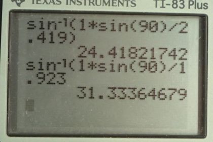 OpenStax College Physics, Chapter 25, Problem 21 (PE) calculator screenshot 1