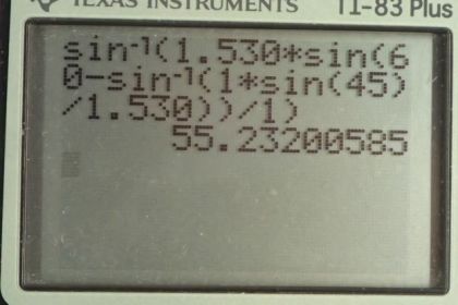 OpenStax College Physics, Chapter 25, Problem 35 (PE) calculator screenshot 2