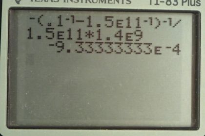 OpenStax College Physics, Chapter 25, Problem 51 (PE) calculator screenshot 1