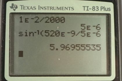 OpenStax College Physics, Chapter 27, Problem 21 (PE) calculator screenshot 1