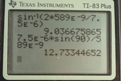 OpenStax College Physics, Chapter 27, Problem 49 (PE) calculator screenshot 1