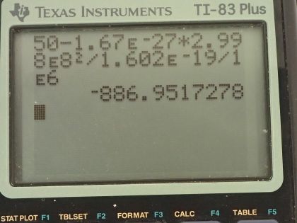 OpenStax College Physics, Chapter 28, Problem 70 (PE) calculator screenshot 1