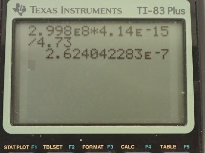 OpenStax College Physics, Chapter 29, Problem 4 (PE) calculator screenshot 1