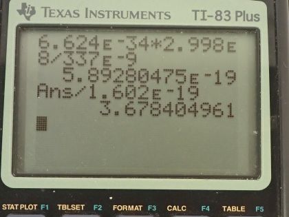 OpenStax College Physics, Chapter 29, Problem 6 (PE) calculator screenshot 1