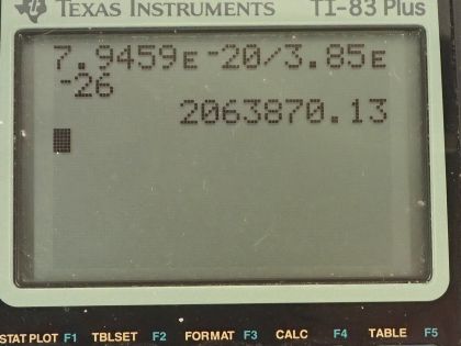 OpenStax College Physics, Chapter 29, Problem 42 (PE) calculator screenshot 3