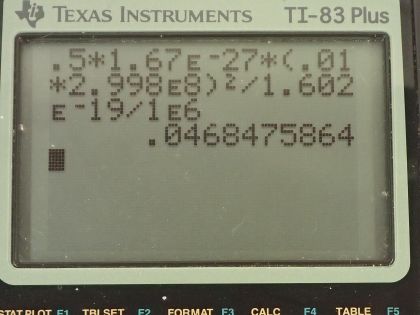 OpenStax College Physics, Chapter 29, Problem 44 (PE) calculator screenshot 2