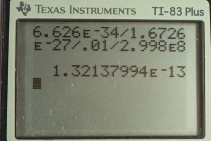 OpenStax College Physics, Chapter 29, Problem 53 (PE) calculator screenshot 1