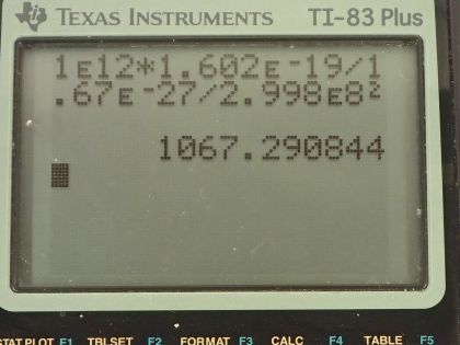OpenStax College Physics, Chapter 29, Problem 78 (PE) calculator screenshot 1
