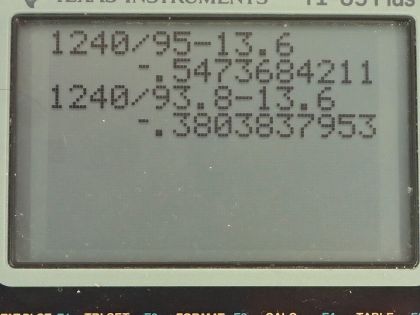 OpenStax College Physics, Chapter 30, Problem 4 (AP) calculator screenshot 2