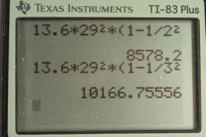 OpenStax College Physics, Chapter 30, Problem 29 (PE) calculator screenshot 1