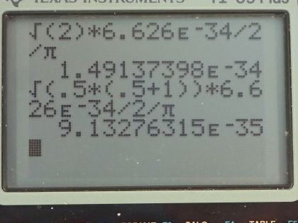 OpenStax College Physics, Chapter 30, Problem 40 (PE) calculator screenshot 1