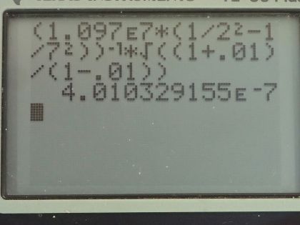 OpenStax College Physics, Chapter 30, Problem 54 (PE) calculator screenshot 1