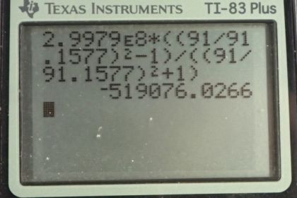 OpenStax College Physics, Chapter 30, Problem 55 (PE) calculator screenshot 1