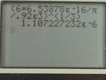 OpenStax College Physics, Chapter 30, Problem 56 (PE) calculator screenshot 2