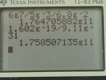 OpenStax College Physics, Chapter 30, Problem 58 (PE) calculator screenshot 1