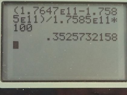 OpenStax College Physics, Chapter 30, Problem 58 (PE) calculator screenshot 2