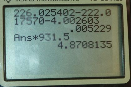 OpenStax College Physics, Chapter 31, Problem 35 (PE) calculator screenshot 1