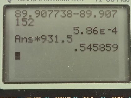 OpenStax College Physics, Chapter 31, Problem 38 (PE) calculator screenshot 1