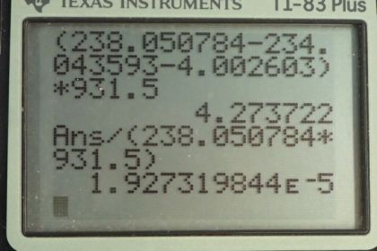 OpenStax College Physics, Chapter 31, Problem 41 (PE) calculator screenshot 1
