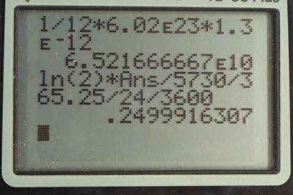 OpenStax College Physics, Chapter 31, Problem 47 (PE) calculator screenshot 1