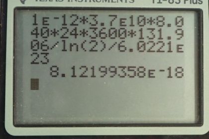 OpenStax College Physics, Chapter 31, Problem 49 (PE) calculator screenshot 1