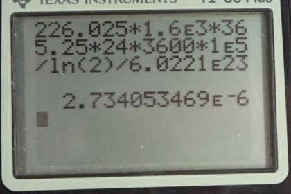 OpenStax College Physics, Chapter 31, Problem 59 (PE) calculator screenshot 1