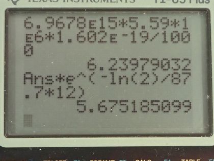 OpenStax College Physics, Chapter 31, Problem 64 (PE) calculator screenshot 2