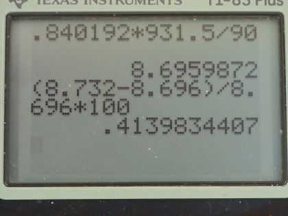 OpenStax College Physics, Chapter 31, Problem 74 (PE) calculator screenshot 3