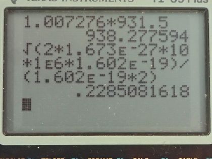 OpenStax College Physics, Chapter 31, Problem 78 (PE) calculator screenshot 1