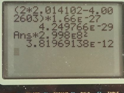 OpenStax College Physics, Chapter 32, Problem 6 (AP) calculator screenshot 1