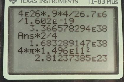 OpenStax College Physics, Chapter 32, Problem 35 (PE) calculator screenshot 1
