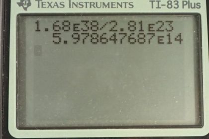 OpenStax College Physics, Chapter 32, Problem 35 (PE) calculator screenshot 2