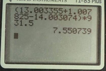 OpenStax College Physics, Chapter 32, Problem 37 (PE) calculator screenshot 2